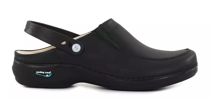 Nursing Care Machine Washable Genuine Leather Work Shoes WG4P11 Paris Black - Women's work shoes - 113315 - 1