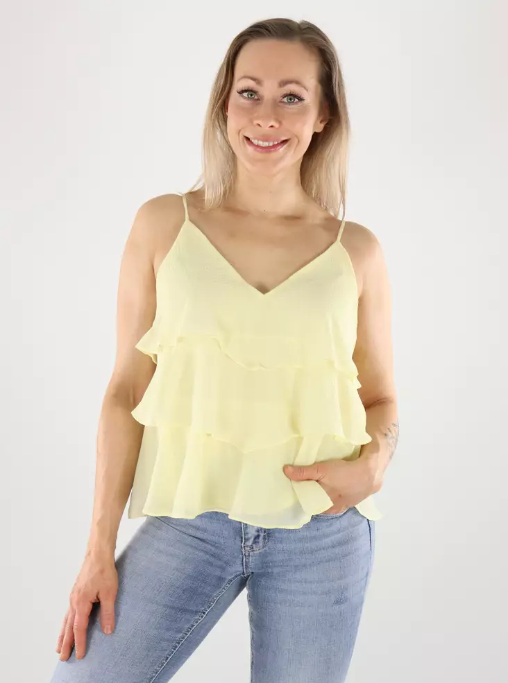 Only top flounce double cream - Women's tank tops - 140925 - 1