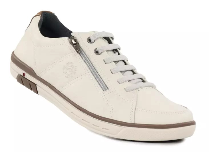 Pegada men's genuine leather sneakers 119313-05 nature milk - Men's sneakers - 140295 - 1