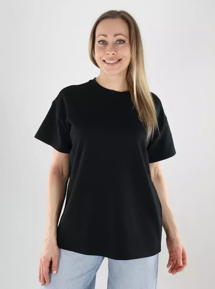 Pieces women's t-shirt Oversized Tee black - Women's T-shirts - 140155 - 1