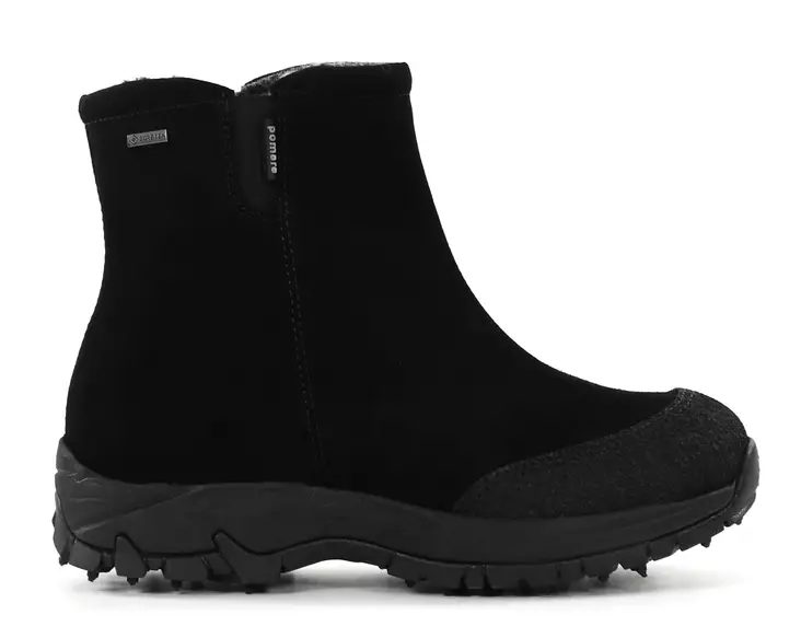 Pomar women's studded shoes Alppi black suede - Women's ankle boots - 137405 - 1