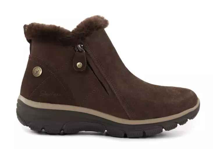 Skechers women's wide last ankle boots 168042/CHOC EASY GOING - HIGH ZIP 2 brown - Women's ankle boots - 139395 - 1