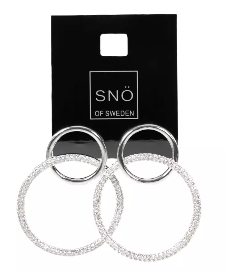 Snö of Sweden Earrings Ace big s/clear - Earrings - 136715 - 1