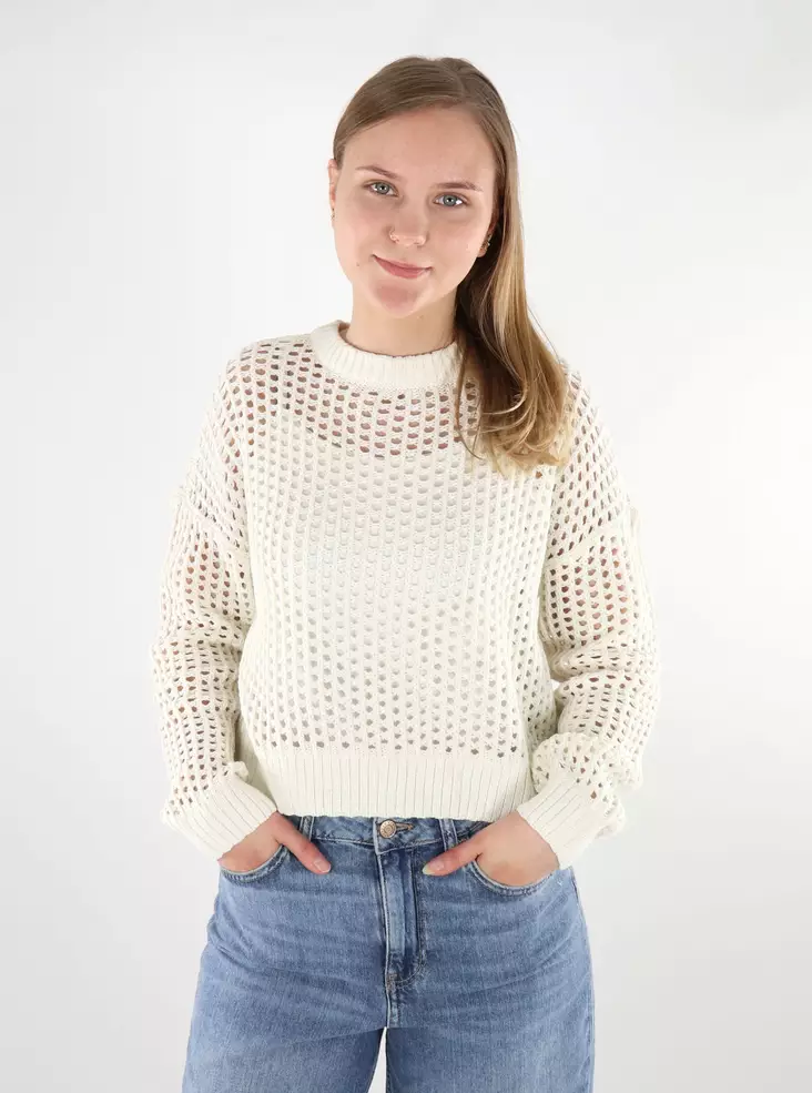 Something New women's sweater Moss Pullover birch - Women's knitwear - 137835 - 1