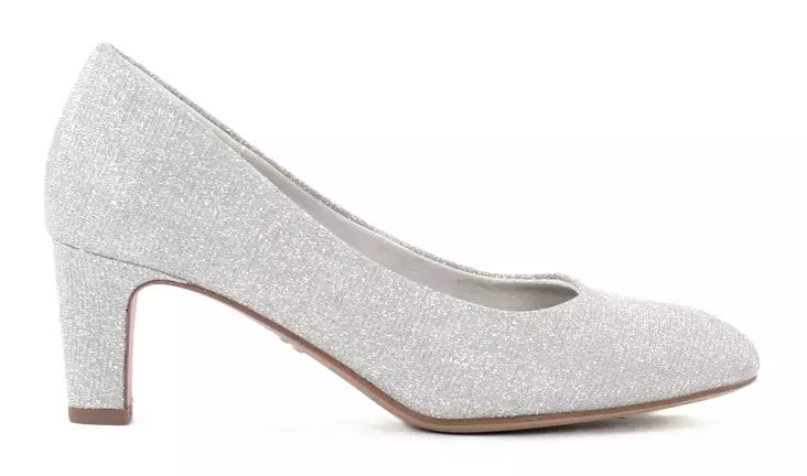 Tamaris silver pumps/high heels 22418-41 silver glam - Tamaris high heels - 137825 - 1