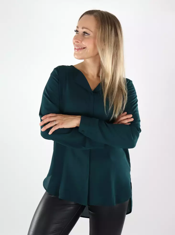 Vila women's long shirt ponderosa pine - Women's shirts and blouses - 139005 - 1