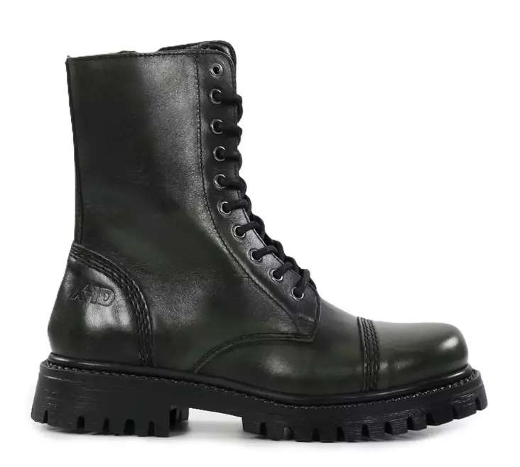 XD women's genuine leather combat boots 21705 green - Women's ankle boots - 139665 - 1