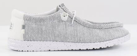 HEYDUDE Shoes 40019-1KA Wally Sox Stone white - Men's walking shoes - 133686 - 1