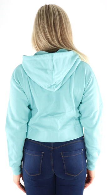 JJXX Zippered Hoodie hood Aruba blue - Women's hoodies and colleges - 132796 - 2
