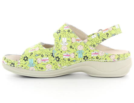Nursing Care Machine Washable Sandals Leather, playing - Women's work shoes - 126976 - 2