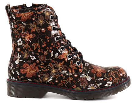 Migant Ankle Boots A920-212, black/flower - Women's ankle boots - 131656 - 1