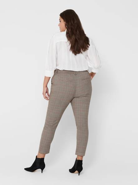 Only Carmakoma Pants Ming ank black/checkered - Women's trousers - 126786 - 2
