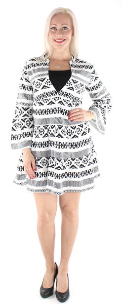 Only Dress athena 3/4, White/graphic - Dresses and tunics - 126446 - 1