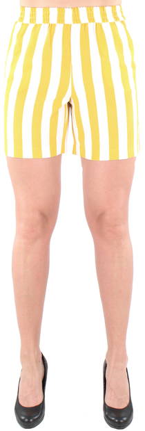 Only Shorts, Yellow/White - Women's shorts and capris - 123906 - 1