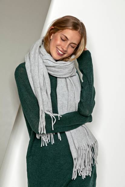 Pieces Scarf, Light Gray - Women's scarfs - 121876 - 1