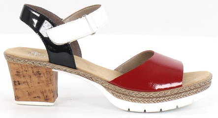 Rieker Sandals V2953-33, Blue/Red/White - Rieker women`s sandals - 125976 - 1