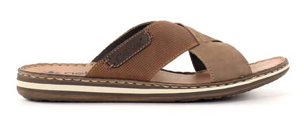 Rieker men's mules 21088-25 brown - Men's sandals - 135416 - 1