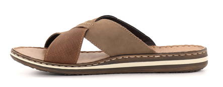 Rieker men's mules 21088-25 brown - Men's sandals - 135416 - 2