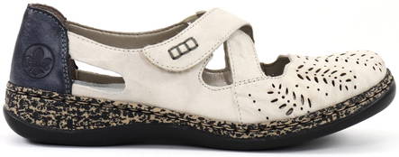 Rieker Walking Shoes 46375-60, Beige - Rieker women`s walking shoes - 130216 - 1
