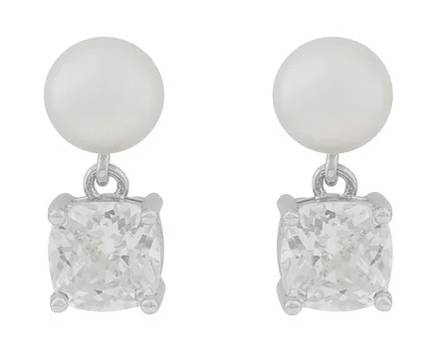 Snö of Sweden Earrings Saga small s/clear - Earrings - 134946 - 1