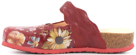 Think! Mules Julia Cherry/Kombi 85345-74 - Women's work shoes - 123946 - 2