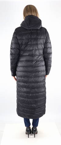 Manya new long light down shop jacket black