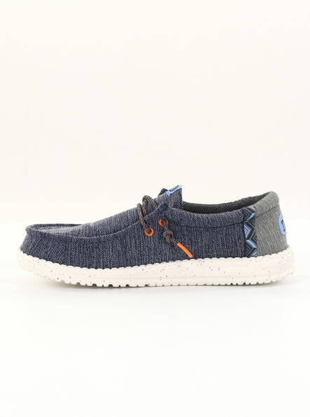 HEYDUDE men's shoes Wally Coastline navy - Men's walking shoes - 136236 - 2