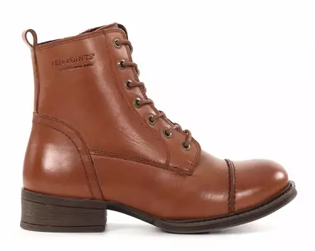 Ten Points Women's Ankle Boots 60166 Pandora Cognac - Women's ankle boots - 136566 - 1