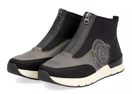 Rieker Women's Wedge Ankle Boots 58956-00 black - Women's ankle boots - 136696 - 1