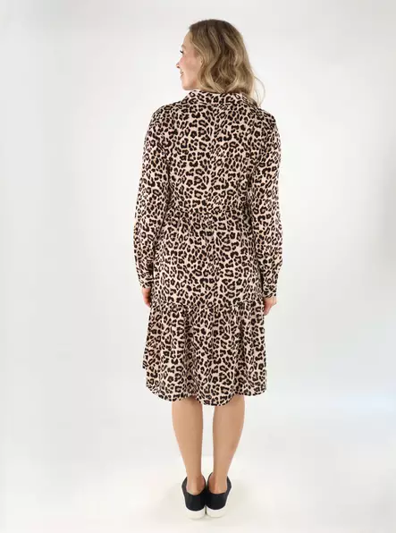 JDY A-line leopard dress pumice stone/leo - Dresses and tunics - 138826 - 2