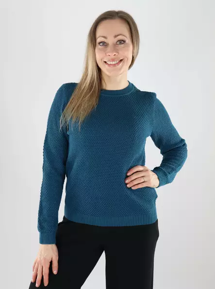 Vila women's sweater O-Neck blue coral - Women's knitwear - 140166 - 1