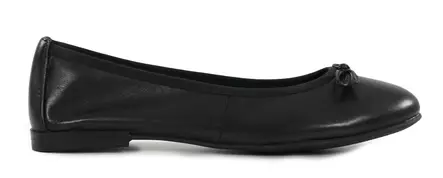 Marco Tozzi genuine leather ballerinas 22100-46 001 black - Ballerinas - 140186 - 1