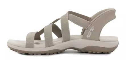 Skechers Women's Slip Ins Sandals 163460/TPE REGGAE SLIM - STRETCH FLEX taupe - Skechers women`s sandals - 140556 - 2