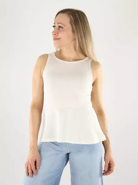 Only top peplum cloud dancer - Women's tank tops - 140756 - 1