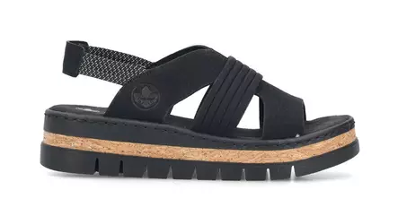 Rieker women's sandals V4959-00 black - Rieker women`s sandals - 140906 - 1