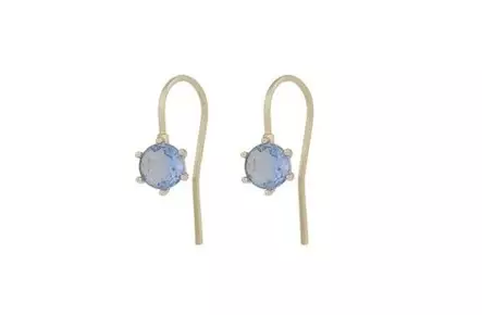 Snö of Sweden Earrings Callie gold/light blue - Earrings - 141106 - 1
