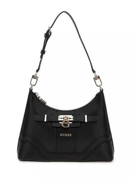 Guess Shoulder Bag Greyson II Black - Handbags - 139656 - 1