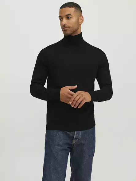 Jack&Jones Sweater Blamerino black - Men's knitwear - 132026 - 1