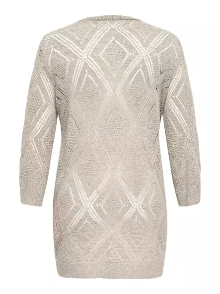 Only Carmakoma plus size cardigan Open birch - Women's knitwear - 140436 - 2