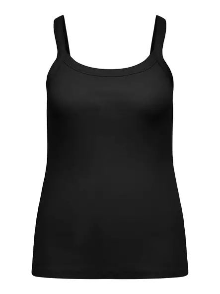 Only Carmakoma Top strap black - Women's tank tops - 139396 - 1