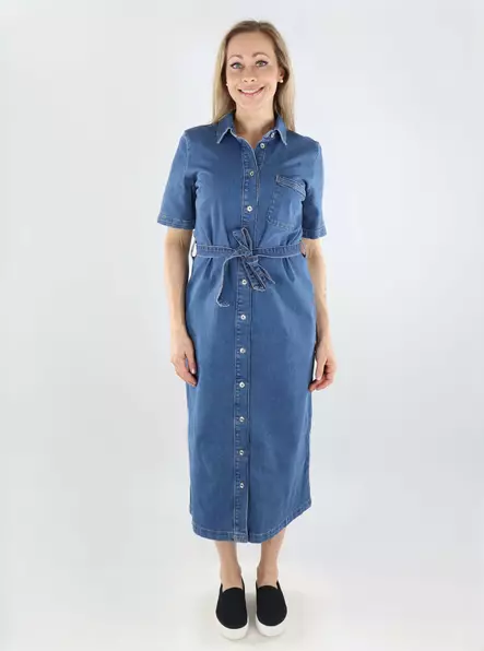 Only long denim dress SS Long medium blue - Dresses and tunics - 138486 - 1