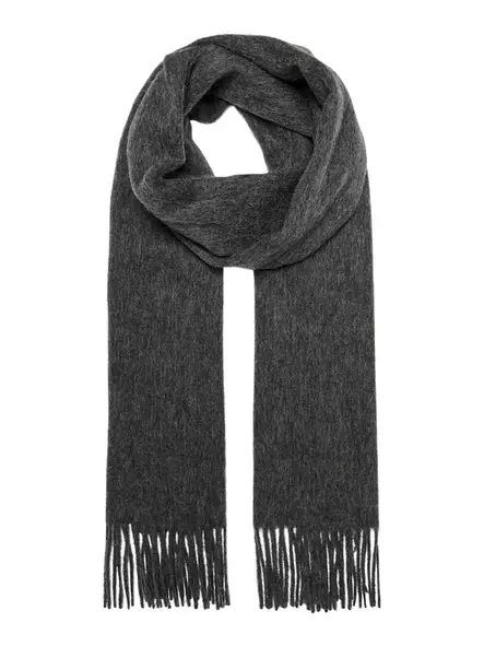Only wool scarf Wool dark grey - Women's scarfs - 137276 - 2