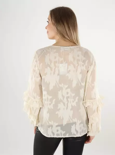 Pieces women's shirt Top birch - Women's long sleeved shirts - 140036 - 2