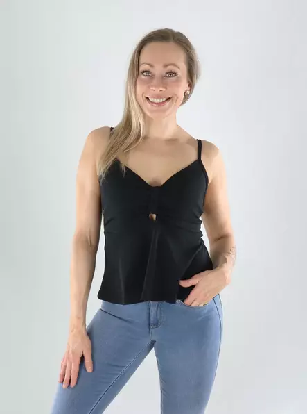 Pieces top black - Women's tank tops - 140956 - 1