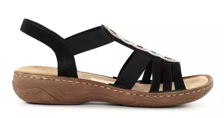 Rieker women's sandals V2870-00 black - Rieker women`s sandals - 138156 - 2