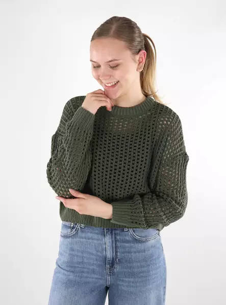Something New women's sweater Moss Pullover kalamata - Women's knitwear - 137836 - 1