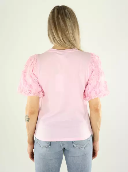 Vila t-shirt o-neck cherry blossom - Women's T-shirts - 140806 - 2