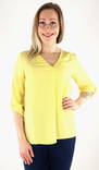 JDY Shirt 3/4 yellow cream - Women's long sleeved shirts - 132736 - 1