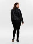 Only Carmakoma Women's Jacket biker, Black - Women's leather- and pu-jackets - 124886 - 2