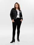 Only Carmakoma Women's Jacket biker, Black - Women's leather- and pu-jackets - 124886 - 3